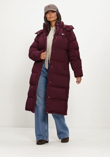 TOMMY JEANS Veste matelass&eacute; TJW ALASKA LONG PUFFER Bordeaux - large