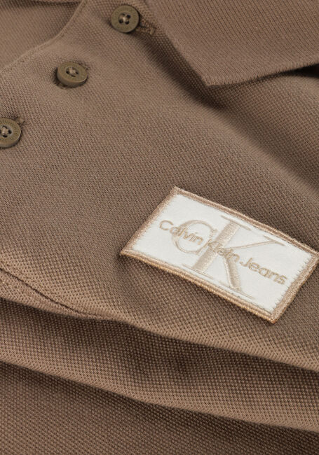 Groene CALVIN KLEIN Polo BADGE PIQUE SS POLO - large