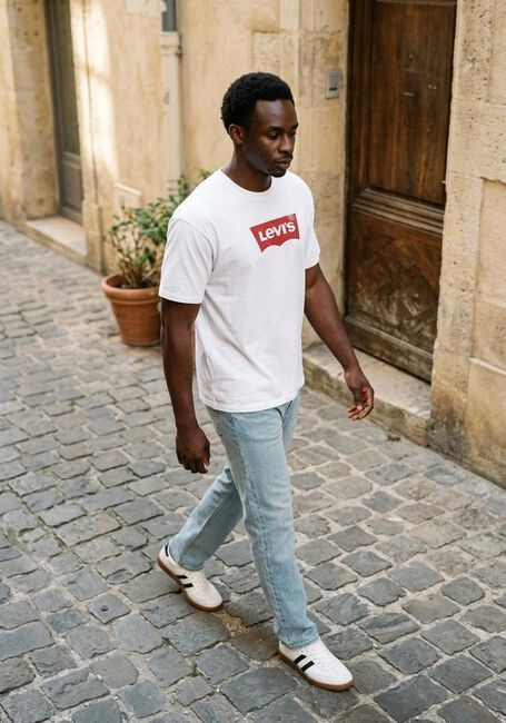 LEVI'S T-shirt VINTAGE BW GRAPHIC TEE en blanc - large