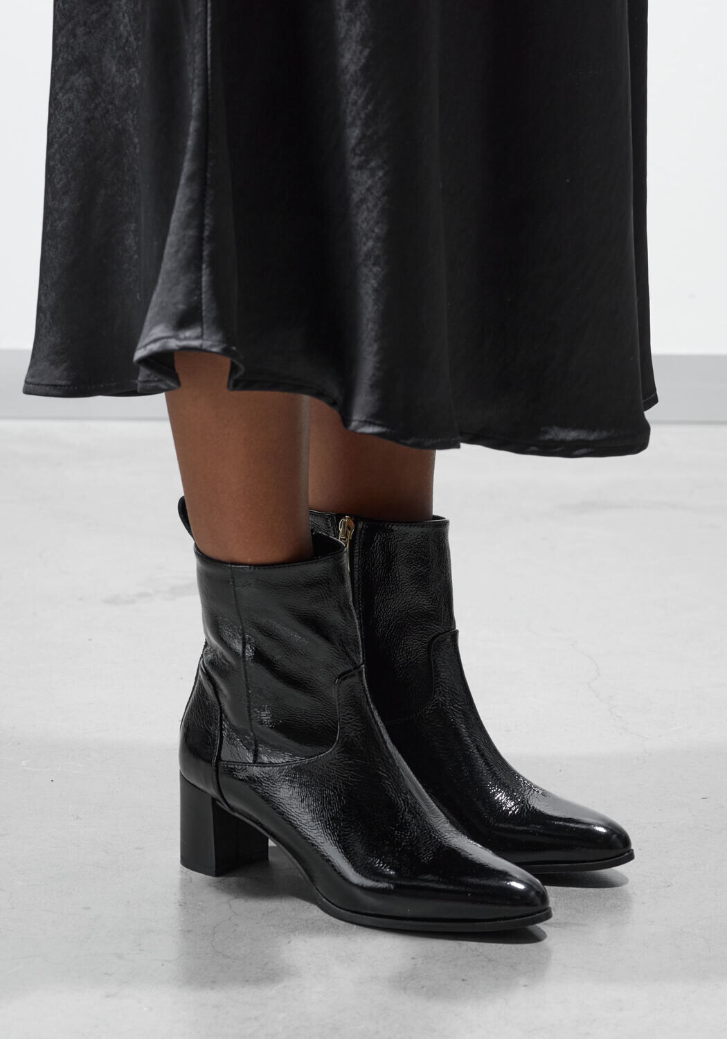 Zwarte LINA LOCCHI Enkellaarsjes 8543 - medium