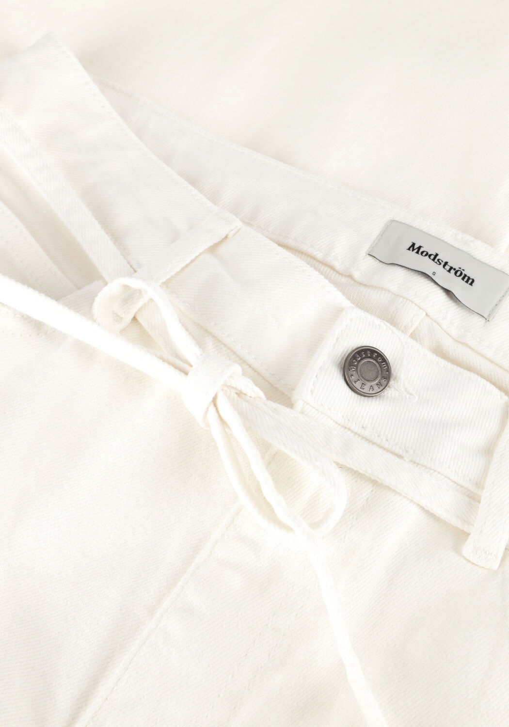 MODSTR&Ouml;M Wide jeans ISOLDEMD SOLID PANTS en blanc - large