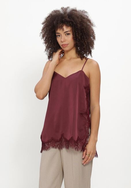 CATWALK JUNKIE Haut LACE SPAGHETTI TOP Bordeaux - large