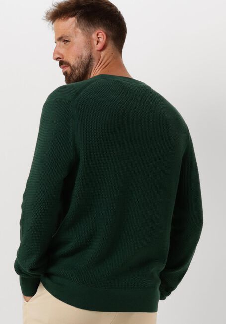 Donkergroene TOMMY HILFIGER Trui STRUCTURE CREW NK - large