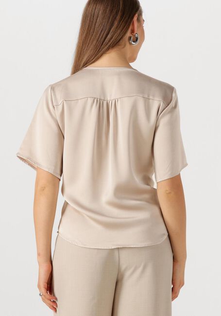 Beige NEO NOIR  CASADIA HEAVY SATEEN BLOUSE - large