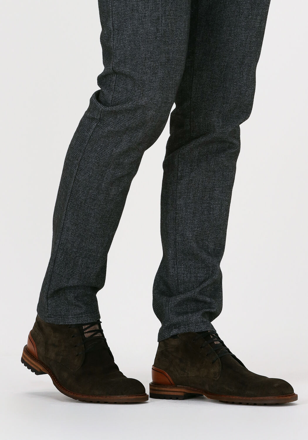 Groene FLORIS VAN BOMMEL Veterschoenen 20102 - large