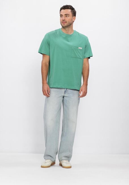 CALVIN KLEIN T-shirt SS 20S JERSEY EASY COIN POCKET T en vert - large