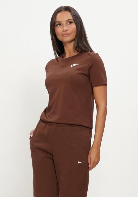 NIKE T-shirt NIKE SPORTSWEAR CLUB ESSENTIALS en marron - large
