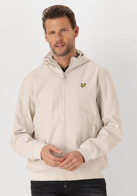 LYLE & SCOTT Jack MESH BACK SOFTSHELL JACKET en beige - large