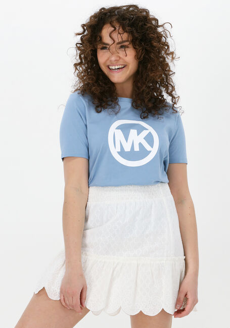 Blauwe MICHAEL KORS T-shirt CIRCLE LOGO TEE - large