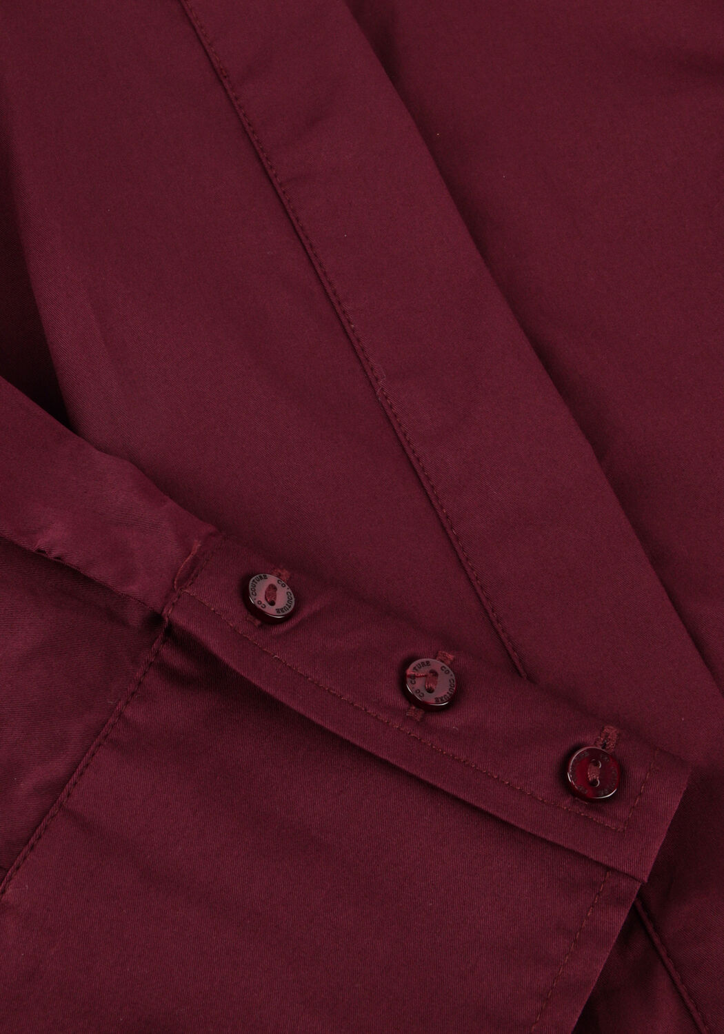 CO'COUTURE Robe midi POPPY SHIRT LONG DRESS Bordeaux - large