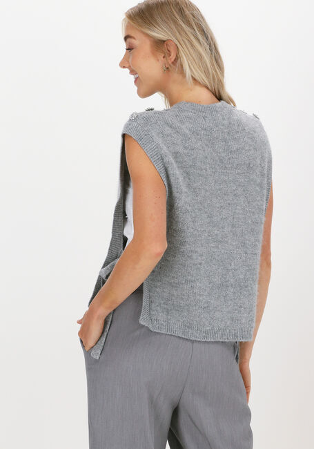 BRUUNS BAZAAR Spencer PARISA REGIZA KNIT VEST en gris - large