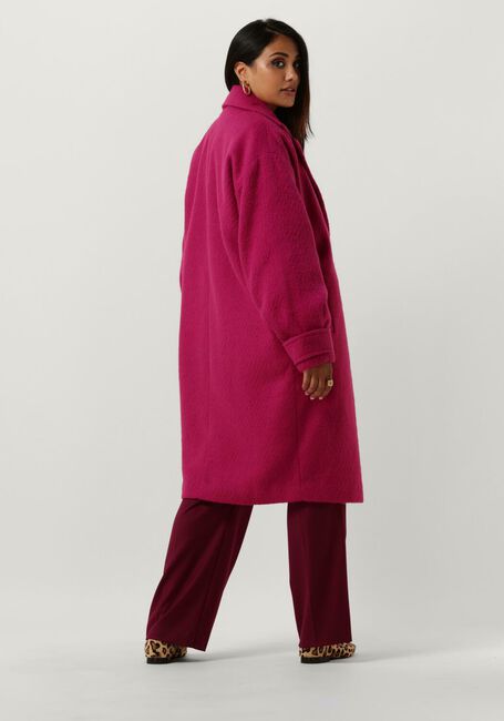 Roze NOTRE-V Mantel NV-CHARLOTTE WOOL COCOON COAT - large