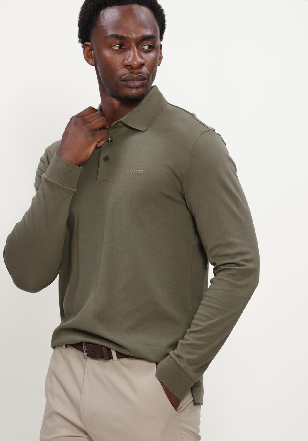 Groene BOSS BLACK Polo PADO 30 - large