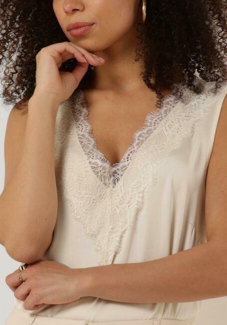 SUMMUM Haut TOP SILKY SATIN (2S2792) en blanc - large