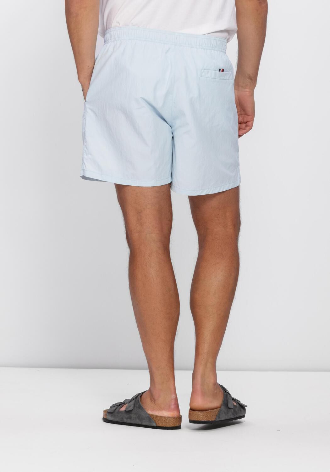 Lichtblauwe TOMMY HILFIGER UNDERWEAR Zwembroeken MEDIUM DRAWSTRING ZIP POCKET - large