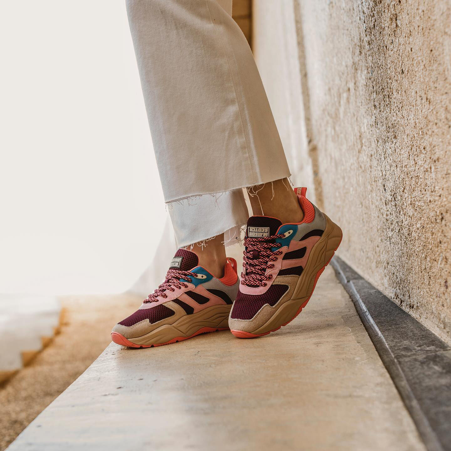 SCOTCH & SODA Baskets basses CELEST en rose  - large