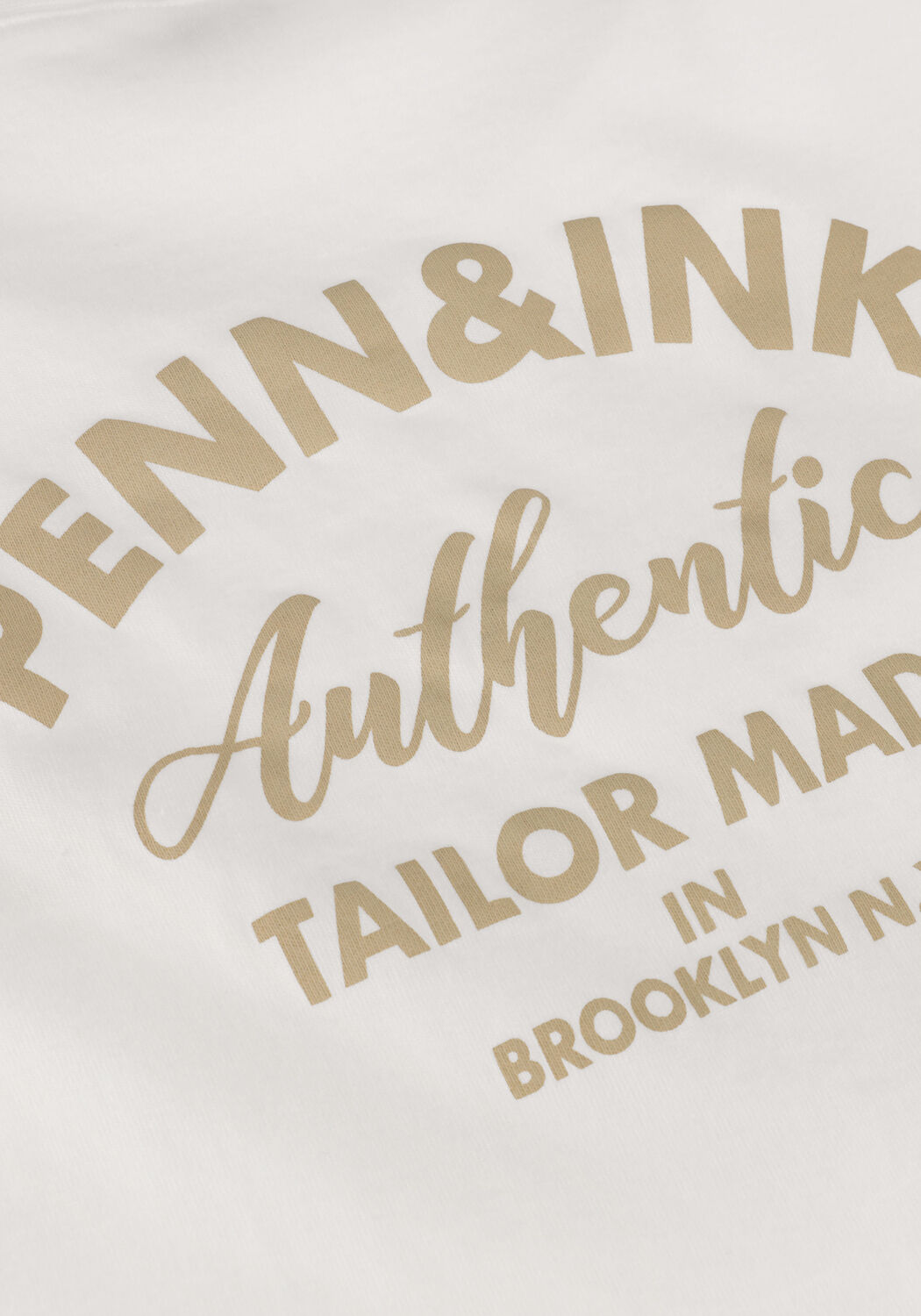 PENN & INK T-shirt T-SHIRT PRINT &Eacute;cru - large