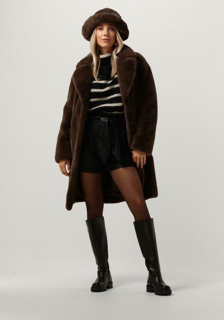 Bruine STAND STUDIO Faux fur jas CAMILLE COCOON COAT Bruine STAND STUDIO Faux fur jas CAMILLE COCOON COAT - large
