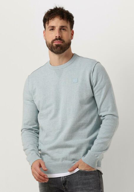BUTCHER OF BLUE Pull LT CLIFDEN CREW Bleu clair - large
