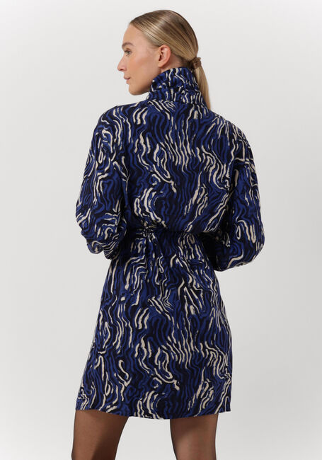 Blauwe ANOTHER LABEL Mini jurk ROSELYN LINE DRESS L/S - large