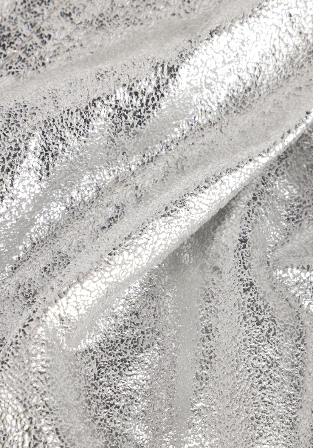 CO'COUTURE Pantalon courte PHOEBE CRACKLE SHORT en argent - large