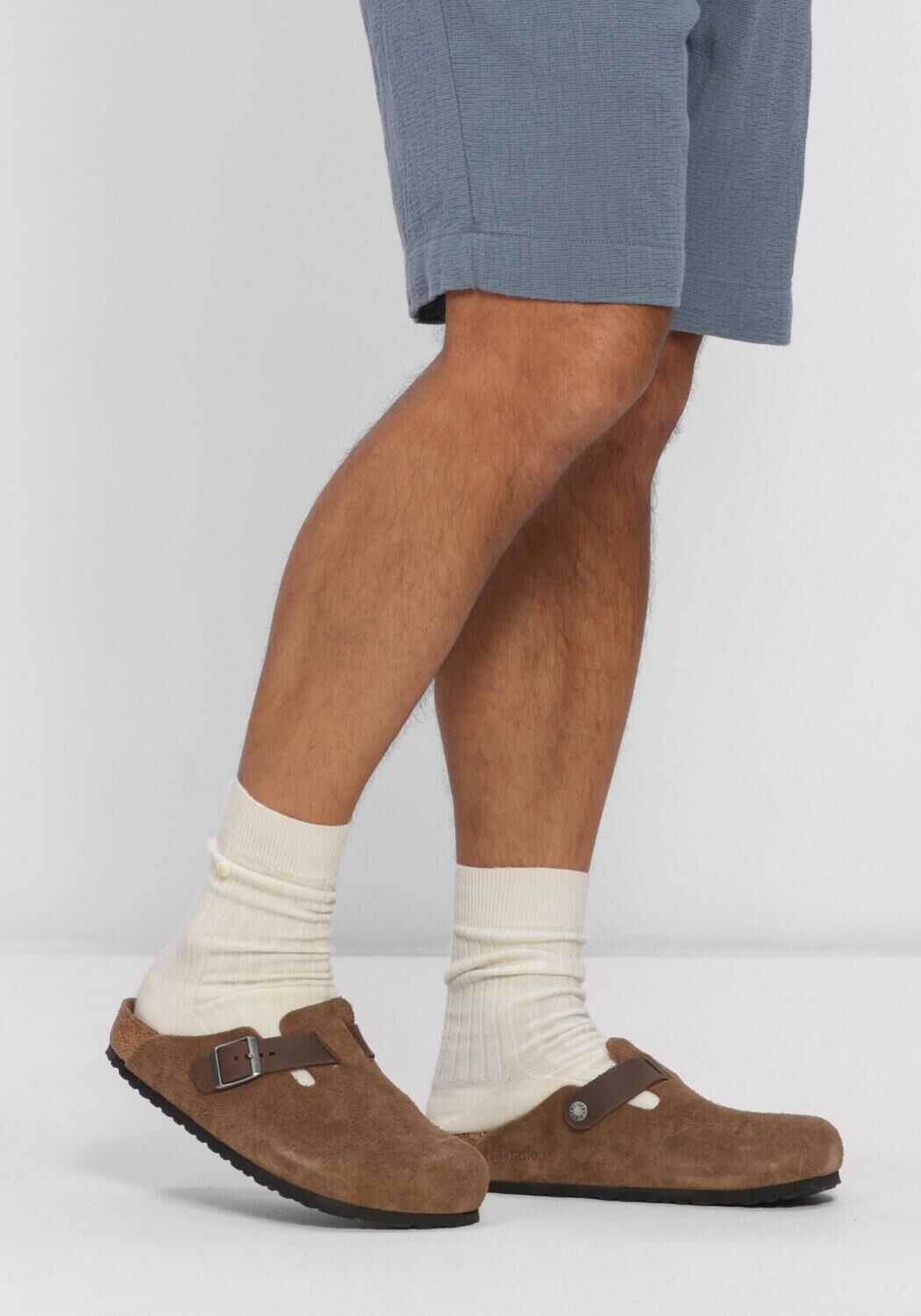 Bruine BIRKENSTOCK Instappers BOSTON BS MIXED H - large