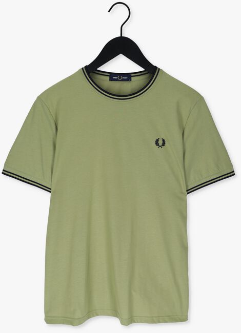 FRED PERRY T-shirt TWIN TIPPED T-SHIRT en vert - large
