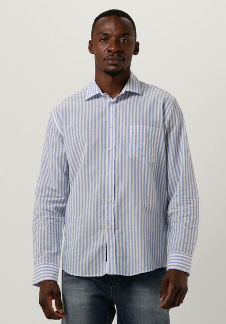 BUTCHER OF BLUE Chemise décontracté STEVIE STRIPE SHIRT en bleu - large