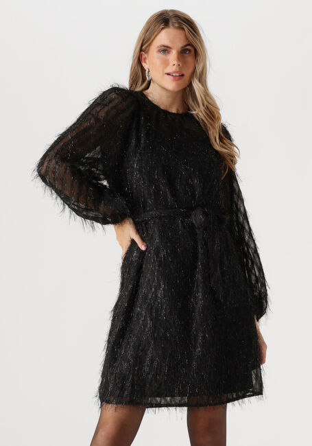 JANSEN AMSTERDAM Mini robe FF559 JURK en noir - large