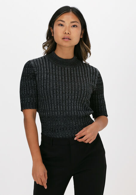 NEO NOIR Haut MALLOY SPACE DYE BLOUSE Gris foncé - large