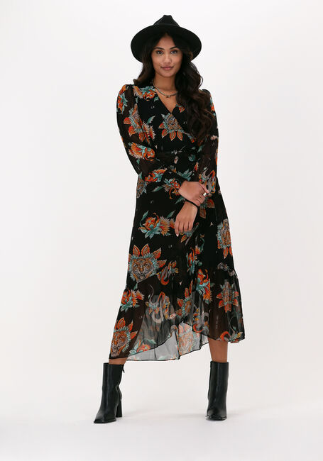 ALIX THE LABEL Robe midi LADIES WOVEN FANCY CHIFFON MAXI DRESS en noir - large
