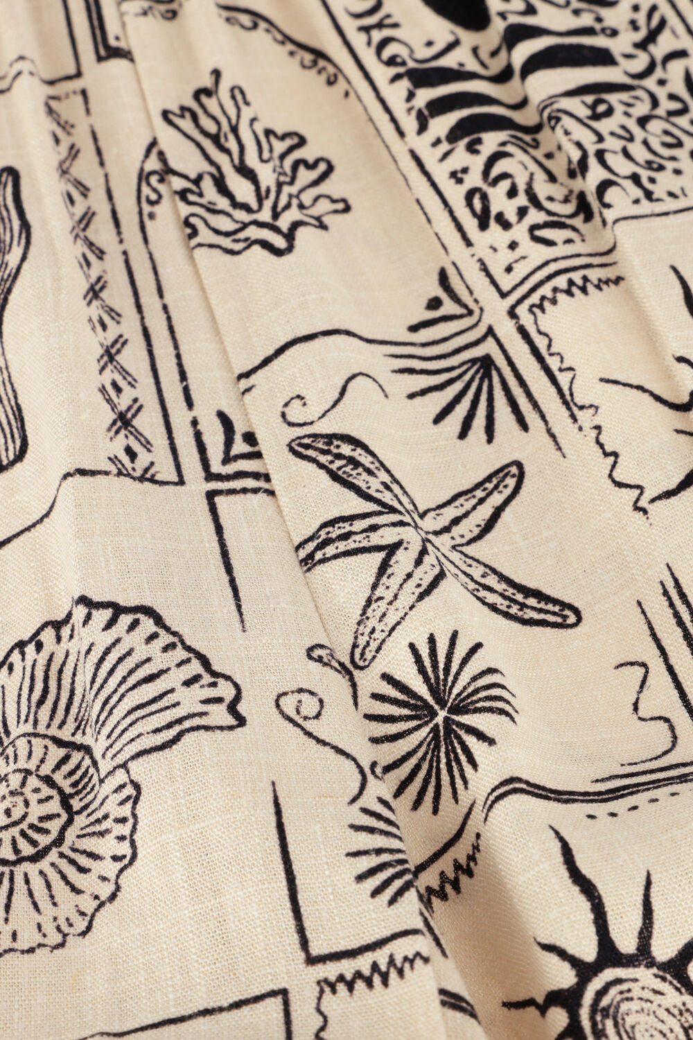 Beige OBJECT Korte broek OBJEMBER HW SHORTS 139 - large