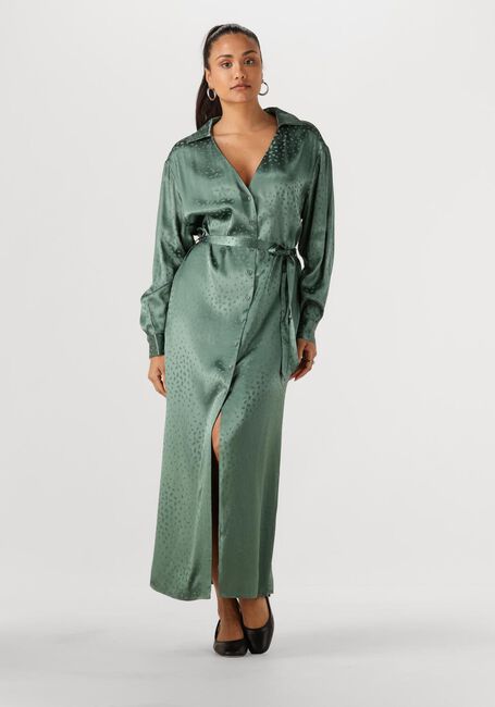 ANOTHER LABEL Robe midi NOEL DRESS L/S en vert - large