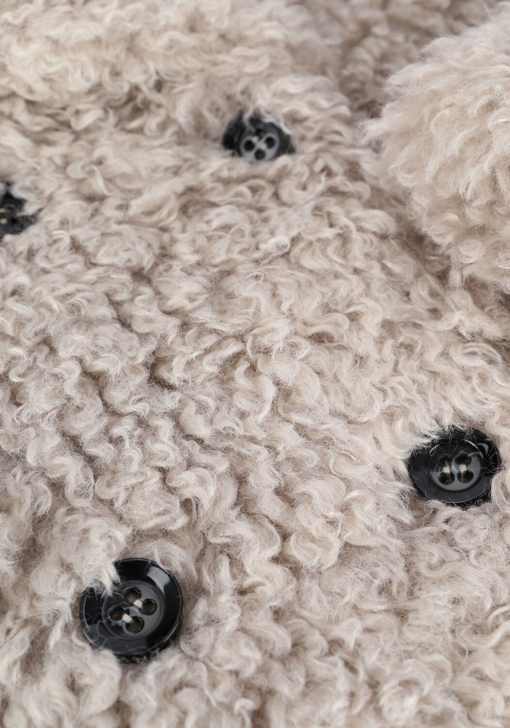 Taupe BEAUMONT Faux fur jas CURLI LIGHT WEIGHT SHORT COAT - large