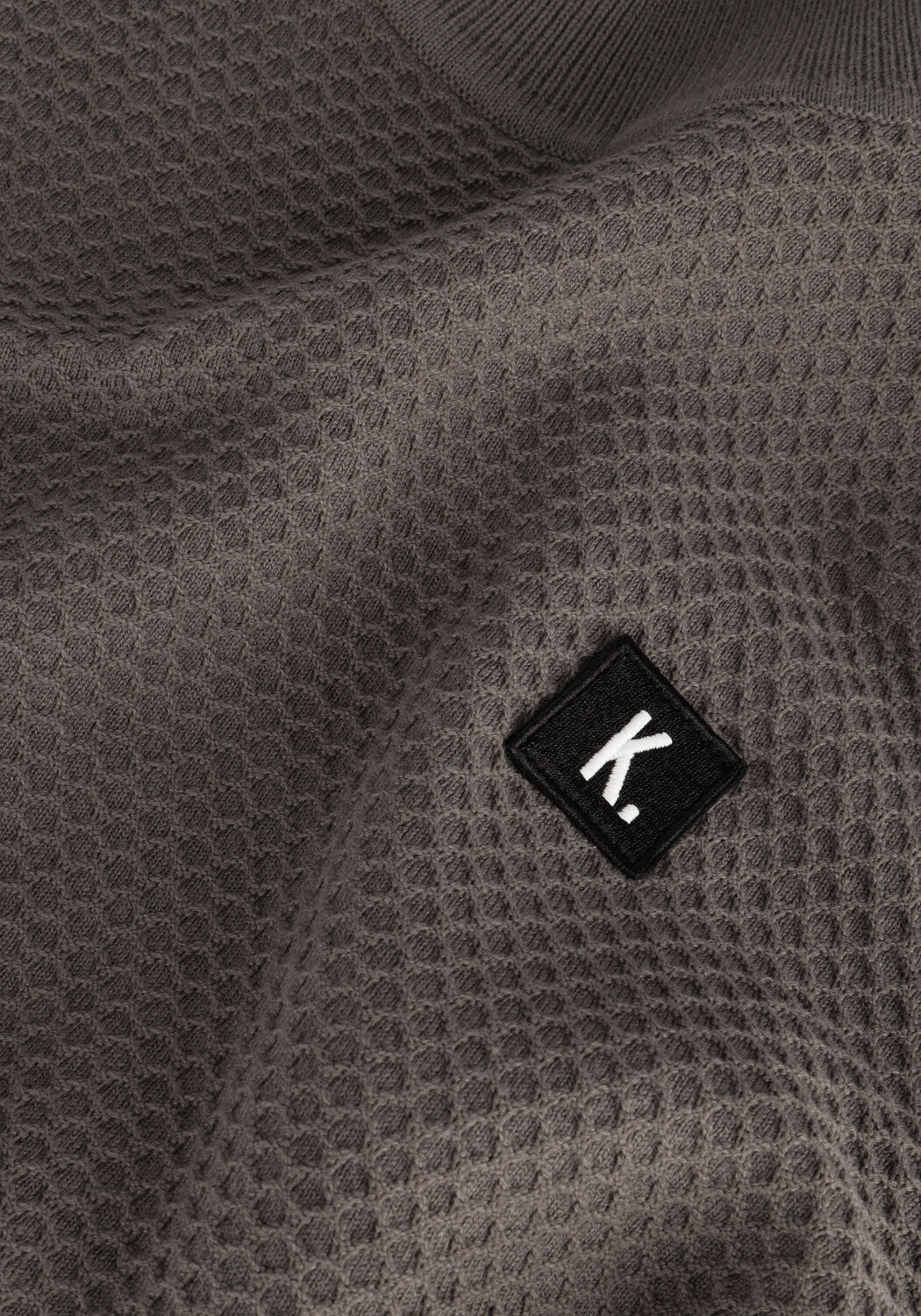 KULTIVATE Col roul&eacute; KN ANDY en gris - large