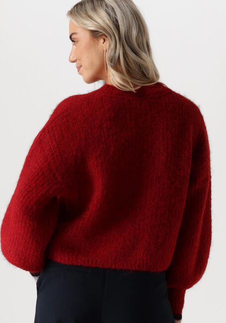 CO'COUTURE Pull CORALIECC CROP RIB O-KNIT Bordeaux - large