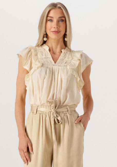 NEO NOIR JAYLA S VOILE TOP Blouses en jaune - large