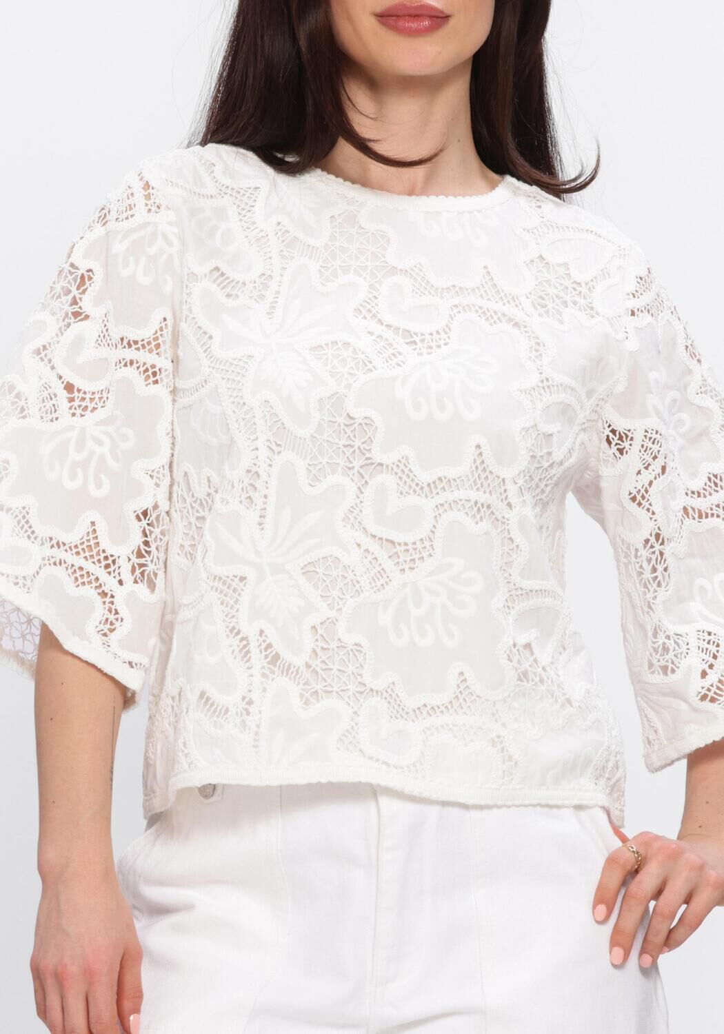 Witte BEAUMONT Top LARISA TOP - large