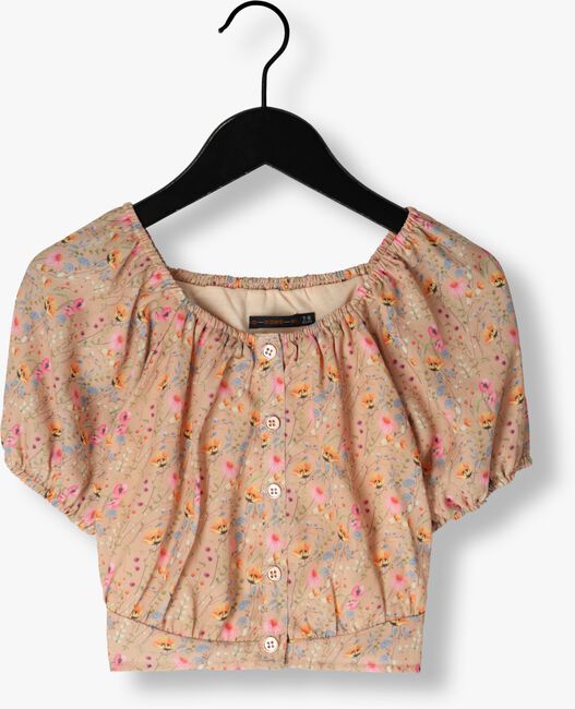 NONO Blouse TOMAS FLORAL CROPPED BLOUSE PUFFED SLEEVE en rose - large