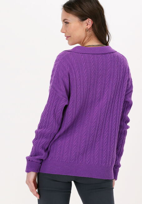 BELLAMY Pull MY POLO CABLE en violet - large