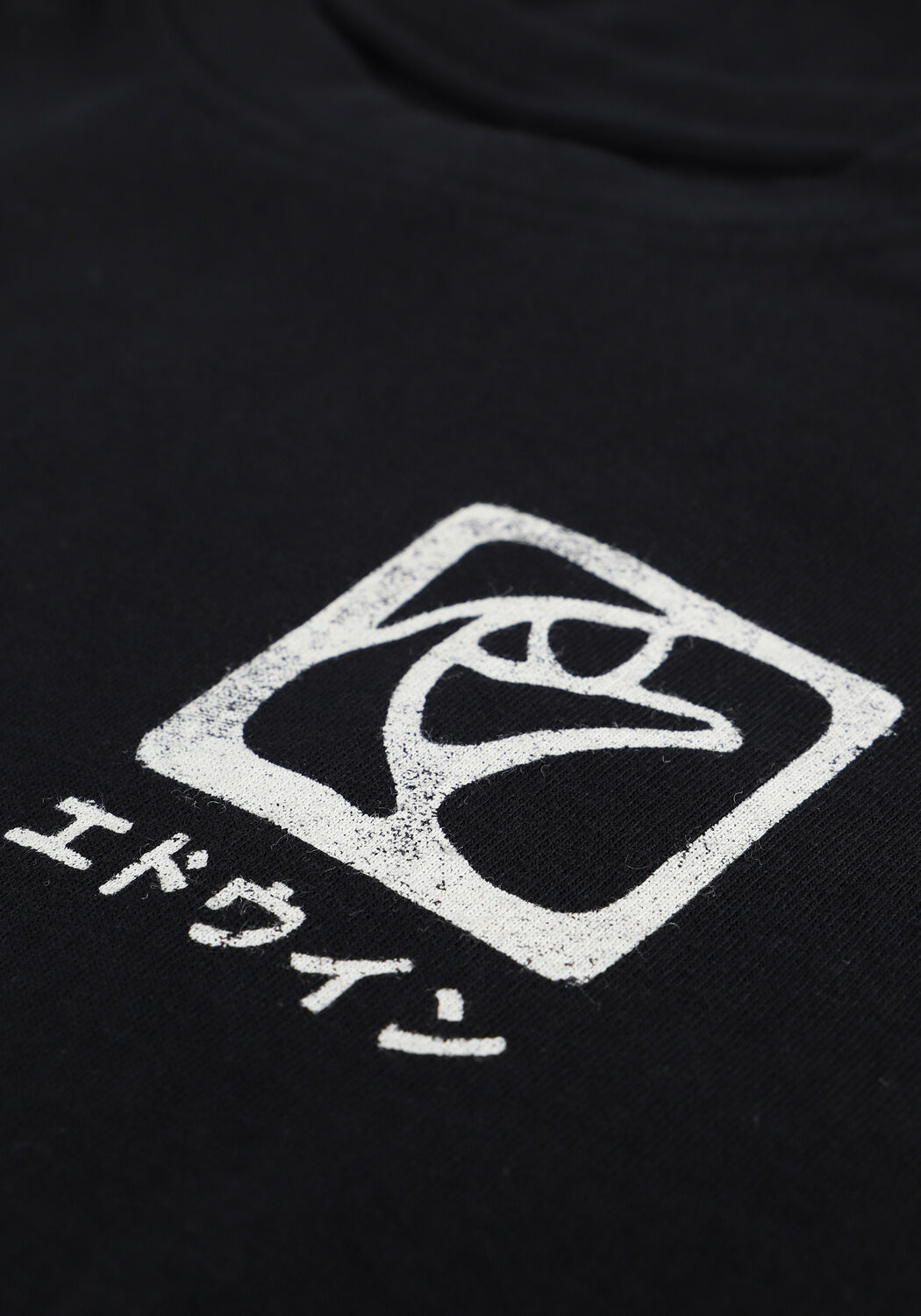 Zwarte EDWIN T-shirt HANANI TS LS BLACK - large