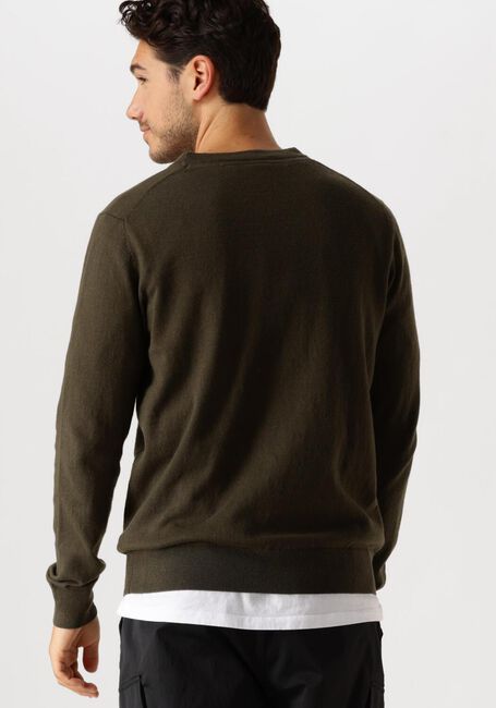 Groene LYLE & SCOTT Trui COTTON MERINO CREW NECK JUMPER - large