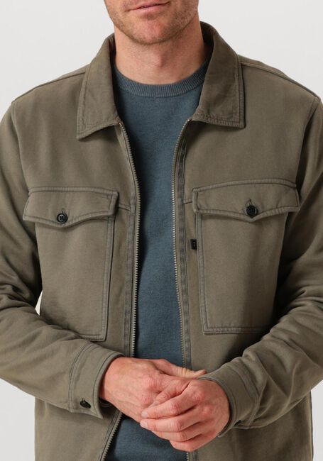 BUTCHER OF BLUE Surchemise PERRY ZIP OVERSHIRT Olive - large
