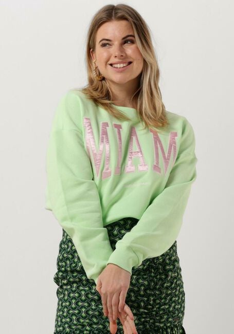 COLOURFUL REBEL Pull MIAMI PATCH CROPPED SWEAT Chaux - large