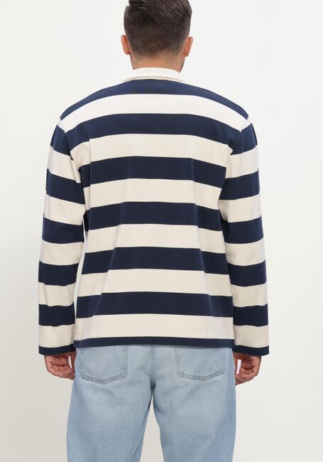 POCKIES Polo STRIPED LS POLO Bleu fonc&eacute; - large