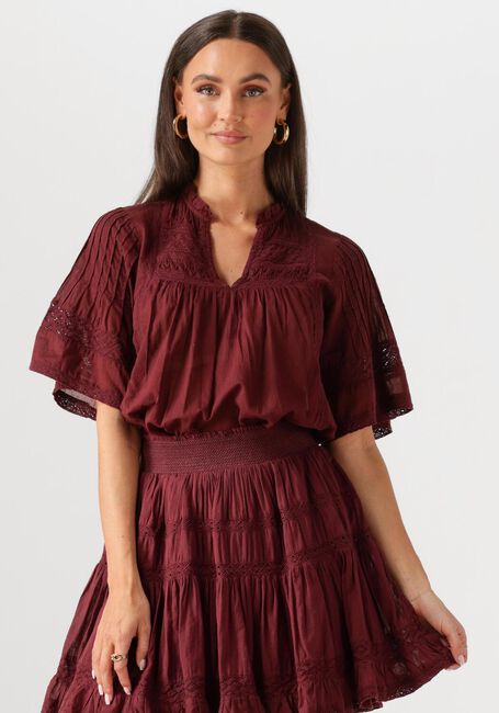 Bordeaux NEO NOIR  SIAMA S VOILE BLOUSE - large