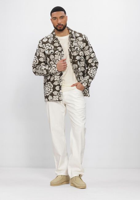 ANERKJENDT AKOSCAR FLOWER JACQ OVERSHIRT Surchemises en vert - large