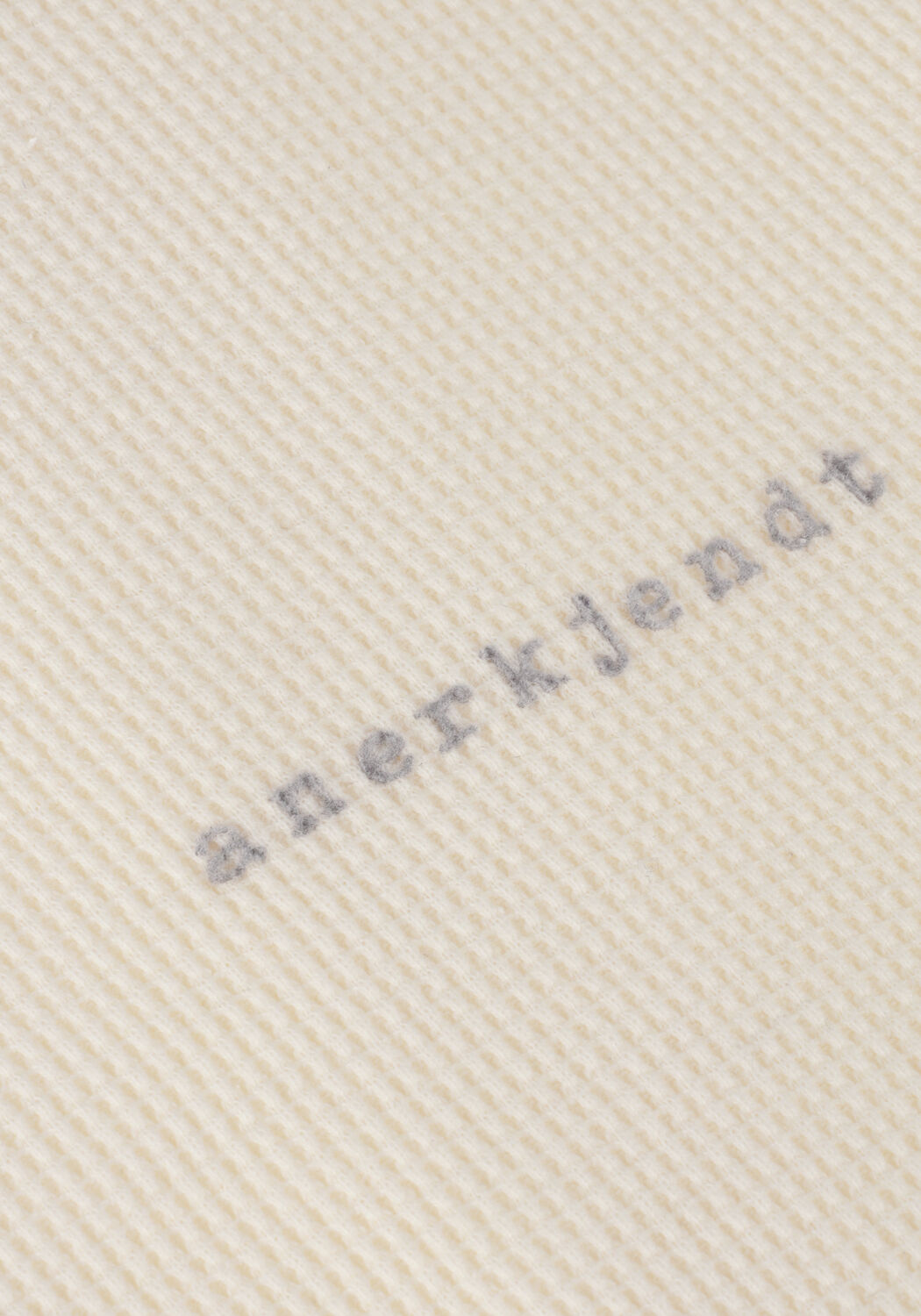 ANERKJENDT T-shirt AKKIKKI S/S WAFFLE TEE Blanc - large