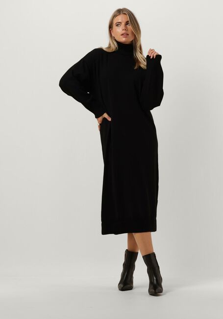 Zwarte MSCH COPENHAGEN Midi jurk MSCHODANNA RACHELLE R DRESS - large