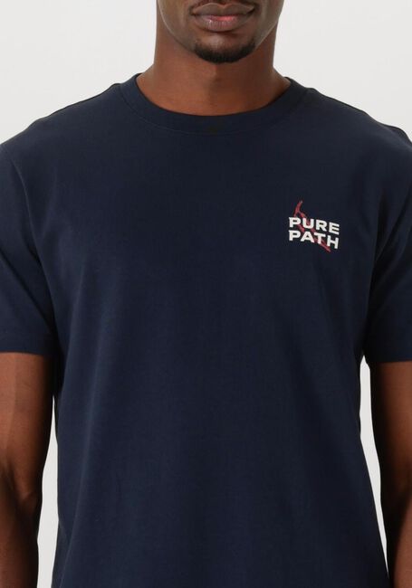 PURE PATH T-shirt REGULAR FIT CREWNECK SS T-SHIRTS Bleu foncé - large